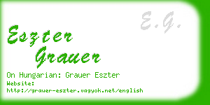 eszter grauer business card